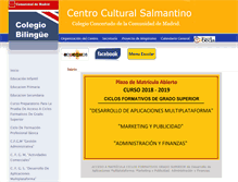 Tablet Screenshot of centroculturalsalmantino.com